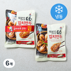 사조 0.6 김치만두 (냉동), 350g, 6개