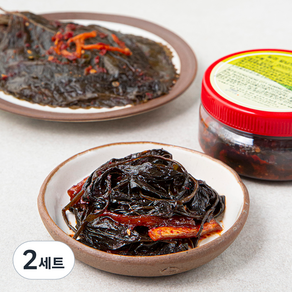 일미 흥부밥상 고춧잎무침 180g + 양념깻잎장아찌 180g 세트 B