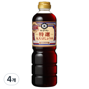 기꼬망 특선 간장 일본쯔유, 750ml, 4개