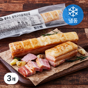 웰쿠스 장작구이훈제삼겹 (냉동), 500g, 3개