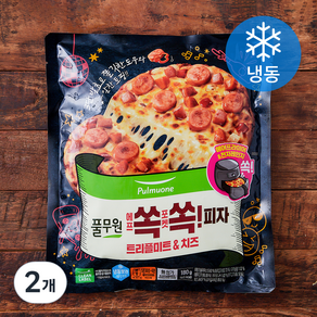 풀무원 에프쏙포켓쏙! 피자 트리플미트&치즈 (냉동), 180g, 2개