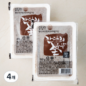 잔다리 전두부 검은콩, 310g, 4개