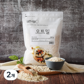 바른곡물 오트밀 캐나다산, 820g, 2개