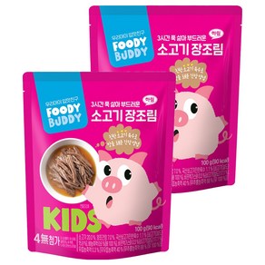 푸디버디 소고기 장조림, 100g, 2개