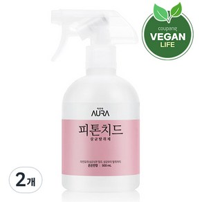 AURA 피톤치드 탈취제 은은한향 본품, 500ml, 2개