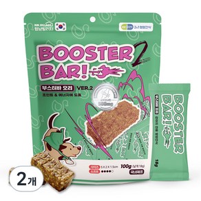 멍냥빌리지 강아지 부스터바 간식, 오리, 100g, 2개