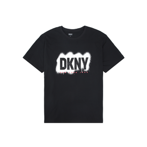 DKNY 남성용 스프레이 스텐실 반팔 티셔츠 DK00GT095