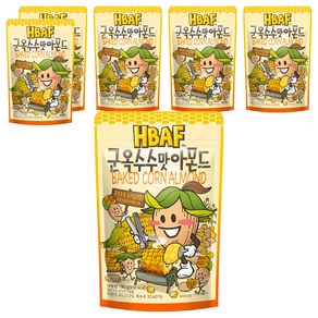 바프 군옥수수맛 아몬드, 190g, 6개
