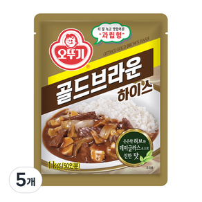 오뚜기 골드브라운 하이스, 1kg, 5개