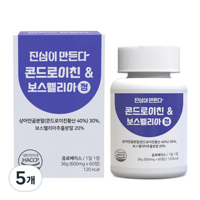 진심이만든다 콘드로이친 보스웰리아정 36g, 5개, 60정