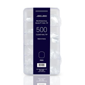 젤로젤로 인조 패디 팁 500p 세트, 1세트, 패디 투명