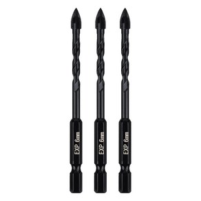 이엑스파워 만능드릴비트 4날 6mm EMD-06, 3개