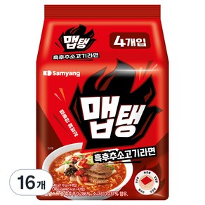 맵탱 흑후추소고기라면 110g, 16개