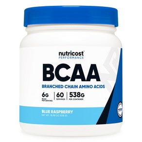 뉴트리코스트 BCAA 파우더 60회분 블루라즈베리맛, 1개, 538g