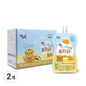 짱죽 순한 유기농 쌀눈 보리차 120ml x 10p