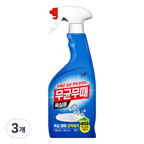 무균무때 욕실용 세정제 단품, 900ml, 3개