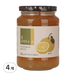 올가홀푸드 꿀 유자차, 550g, 1개입, 4개