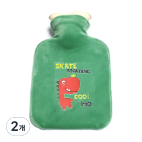 배리툴 보온 물주머니 디노 250ml, 2개