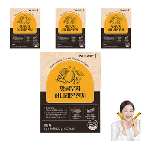 비타민마을 허니레몬진저 핫 콤부차, 4g, 30개입, 4개