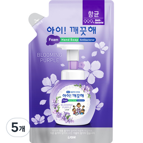 아이깨끗해 핸드워시 리필 블루밍 퍼플, 200ml, 5개