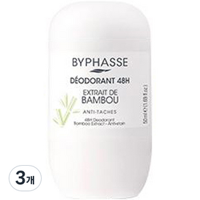 바이빠세 롤 온 데오드란트 48H 뱀부향, 50ml, 3개