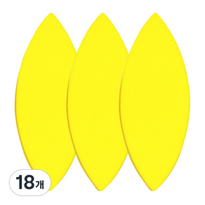 툴리프 워터풀 스틱 스펀지, 노랑, 18개