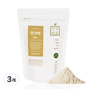 신선약초 연근분말, 3개, 300g