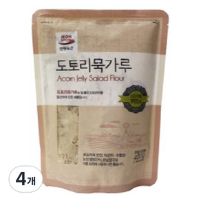 전원식품 도토리묵가루, 400g, 4개