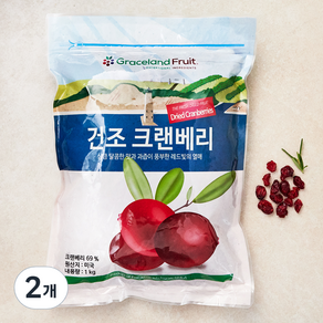 건조 크랜베리, 1kg, 2개