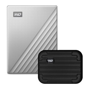 WD My Passpot Ulta Fo Mac USB C 맥용 외장하드 + 파우치, 5TB, 실버