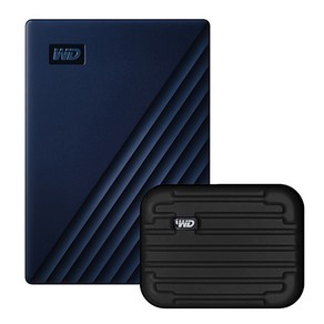 WD My Passpot Fo Mac 휴대용 외장하드 + 파우치, 4TB, 네이비