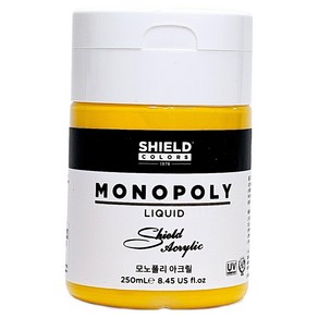쉴드 모노폴리 아크릴물감, 605 Pema. yellow deep, 1색, 250ml