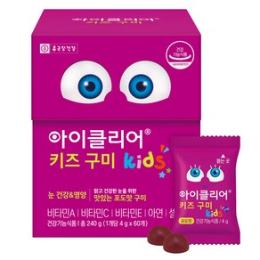 아이클리어 루테인 구미 60p, 60정, 1개