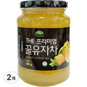 오가닉스토리 THE 프리미엄 꿀유자차, 560g, 1개입, 2개