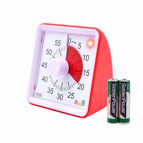 조이홈 LED 구글 타이머 무소음, 레드계열, 1개