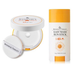 보타니컬테라피 워셔블 썬팩트 유아 선크림 SPF35 PA++ + 이지워시 썬스틱 SPF40 PA+++, 15g, 1세트