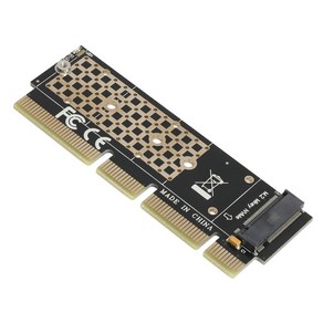 넥시 M.2 NVMe to PCIe x4 x8 x16 확장 어댑터 NX-M2-PX4A / NX1246, 1개