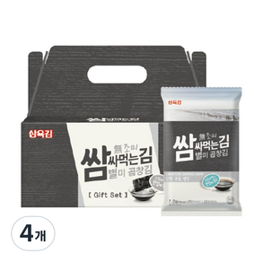 삼육김 쌈싸먹는 별미 곱창김 무조미 10p, 72g, 4개