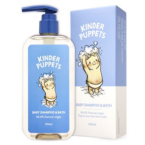 킨더퍼페츠 베이비 샴푸 앤 바스, 1개, 300ml