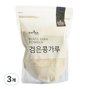 디자인농부 검은콩가루 쥐눈이콩, 3개, 500g