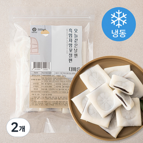 더바른 흑임자 앙꼬절편 (냉동), 500g, 2개