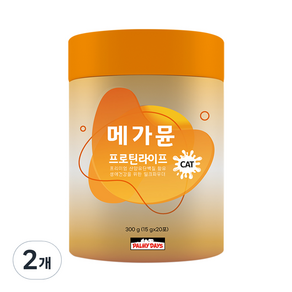 파미데이즈 고양이 메가뮨 프로틴 라이프 영양제, 장건강/유산균, 300g, 2세트