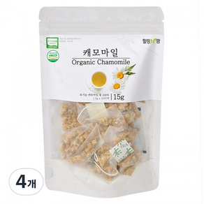 힐링앤팜 유기농 캐모마일, 1.5g, 10개입, 4개