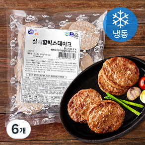 하늘푸드 실속함박 스테이크 10개입 (냉동), 600g, 6개