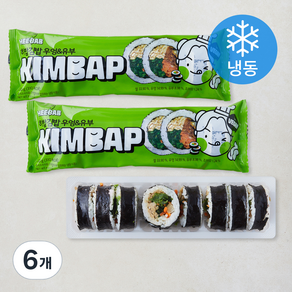 HEEBAB 히밥김밥 우엉&유부 (냉동), 230g, 6개