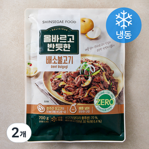 올바르고반듯한 배소불고기 (냉동), 700g, 2개