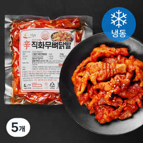 수월한 직화 무뼈닭발 (냉동), 250g, 5개