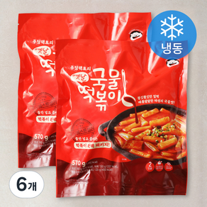 푸딩팩토리 옛날 국물떡볶이 (냉동), 570g, 6개