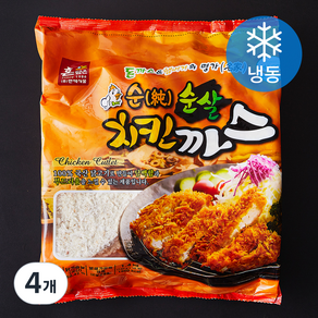 한맥 순 순살치킨까스 10개입 (냉동), 1.4kg, 4개