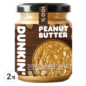 던킨도너츠 피넛버터 크런치, 200g, 2개